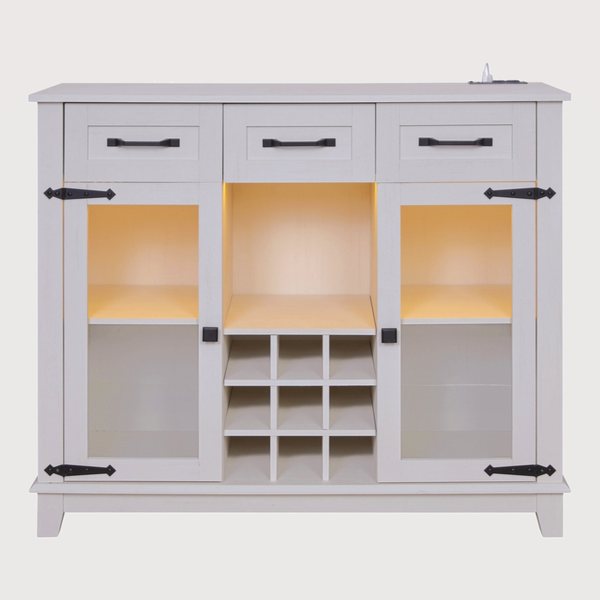 Ophelia & Co. 42" Modern Farmhouse Sideboard Buffet Coffee Bar